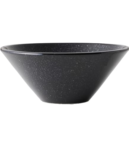 Amazon.co.jp: 無印良品 美濃焼 麺鉢 黒釉 約直径18.8cm 83993566